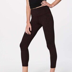 Lululemon Align Pant II (25") Cropped Granulite Garnet Black Size 4